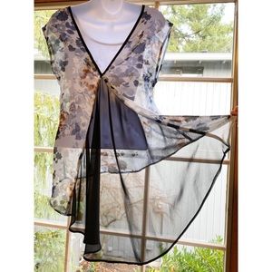 Sheer floral top